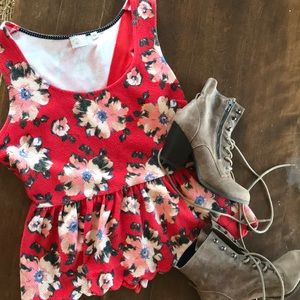 Floral Peplum